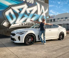 Kia Stinger Vertini RF1.1 Dark Tint Happy customer.webp Kia Stinger Vertini RF1.1 Dark Tint Happy customer.webp