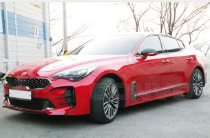 Front Bumper Devil`s Clow Canard Wing Fog Lamp Cover For Kia Stinger 2018~2019+ (4).webp