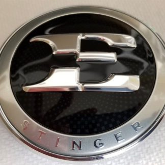 kia stinger e badge