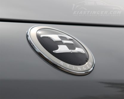 kia stinger e badge