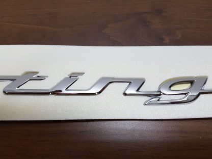 kia stinger trunk script badge emblem
