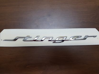 kia stinger trunk hatch script badge emblem