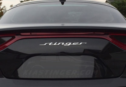 stinger badge on black stinger hatch