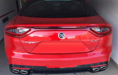 stinger e badge on back