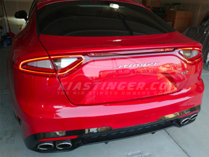 stinger text badge on red stinger