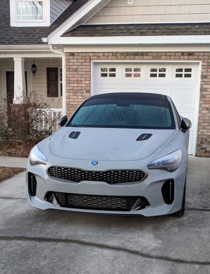 kia motors badge on car