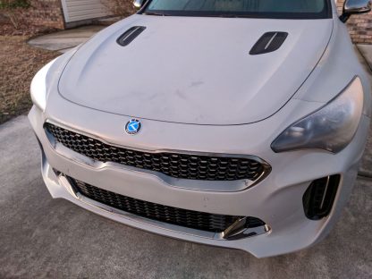 kia motors badge on car