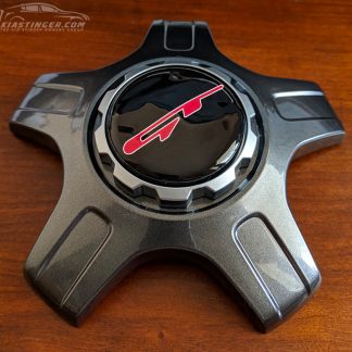 4 Wheel Center Cap Overlays with GT Design (Red/White)