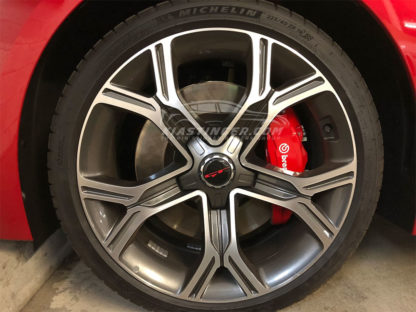 red gt wheel caps