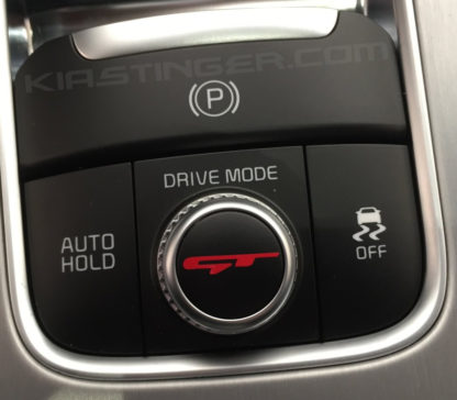 gt drive mode dial decal in red
