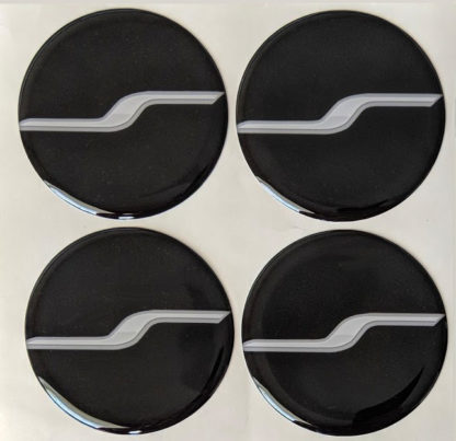 kia stinger center caps with "spinning s" design