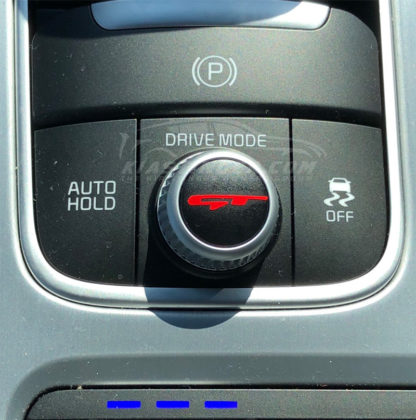 red gt stinger drive mode dial decal