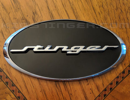 oval stinger emblem badge for kia stinger