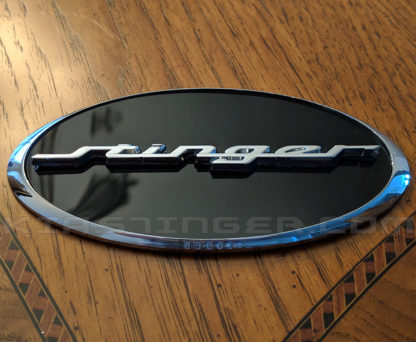 oval stinger emblem badge for kia stinger