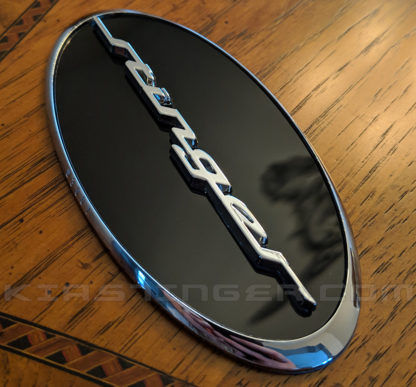 oval stinger emblem badge for kia stinger