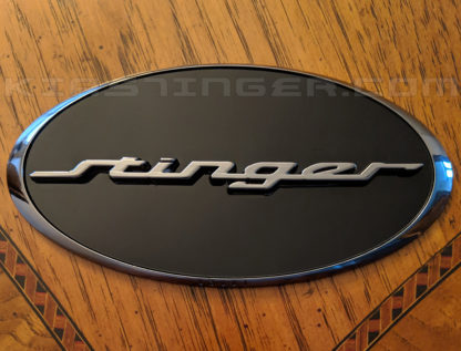 oval stinger badge emblem for kia stinger