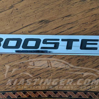 kia stinger boosted badge