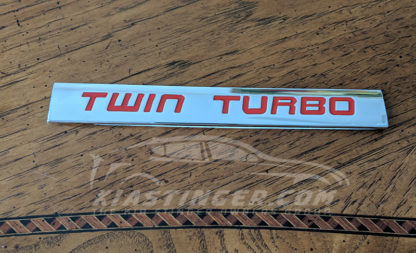 kia stinger twin turbo badge