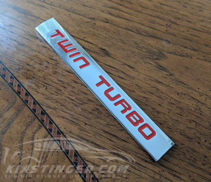 kia stinger twin turbo badge