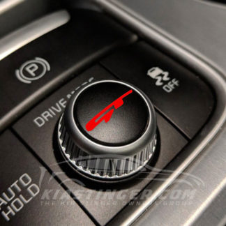 gt drive mode dial decal in red