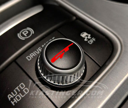 gt drive mode dial decal in red