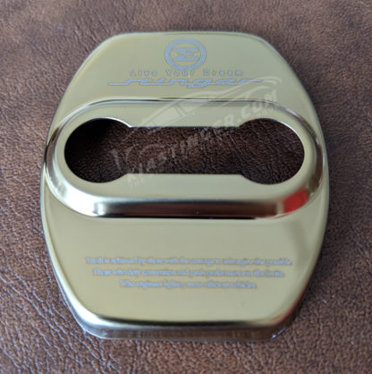 kia stinger gold door striker covers