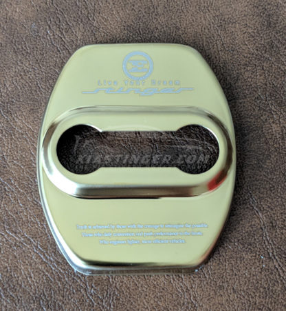 kia stinger gold door striker covers