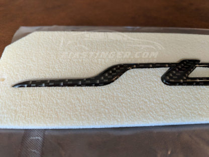 kia stinger carbon fiber rear hatch emblem
