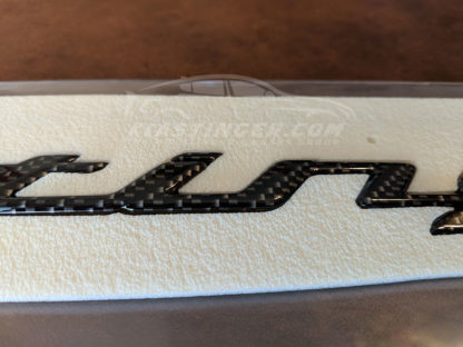 kia stinger carbon fiber rear hatch emblem