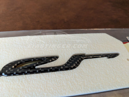 kia stinger carbon fiber rear hatch emblem