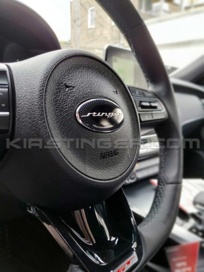 stinger steering wheel badge emblem for kia stinger