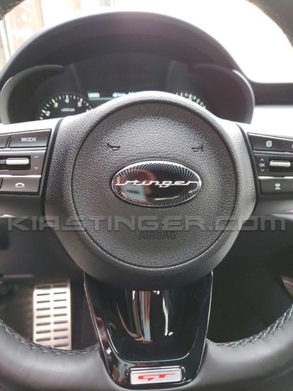 stinger steering wheel badge emblem for kia stinger
