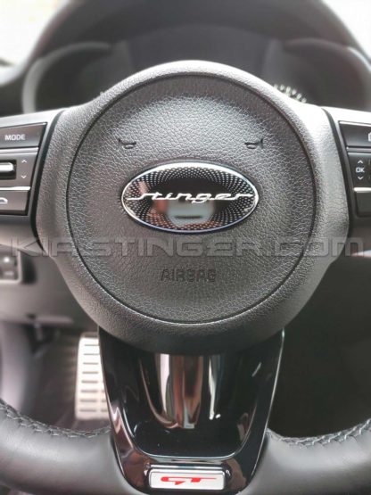 stinger steering wheel badge emblem for kia stinger