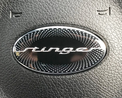 stinger steering wheel emblem badge for kia stinger