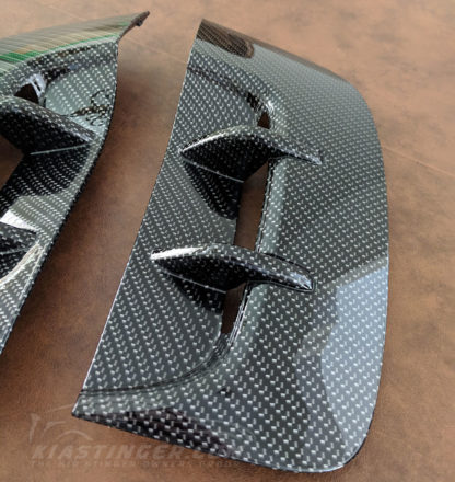 kia stinger carbon fiber style fender vents