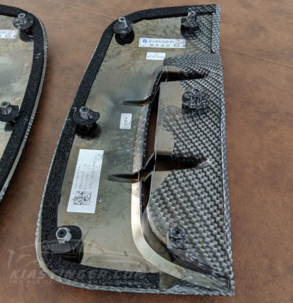kia stinger carbon fiber style fender vents
