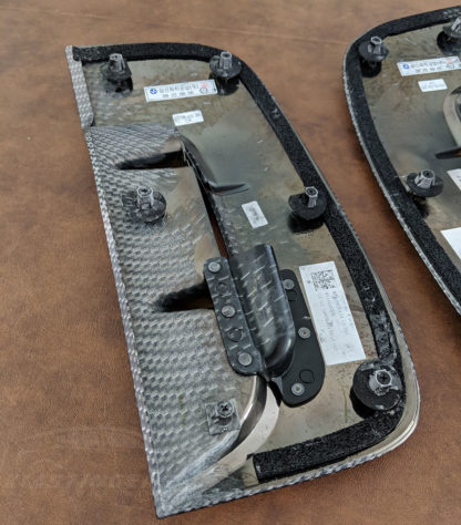 kia stinger carbon fiber style fender vents