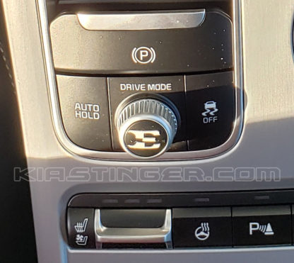 kia stinger e drive mode dial decal