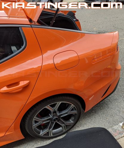 federation orange painted rear side reflectors for kia stinger gts