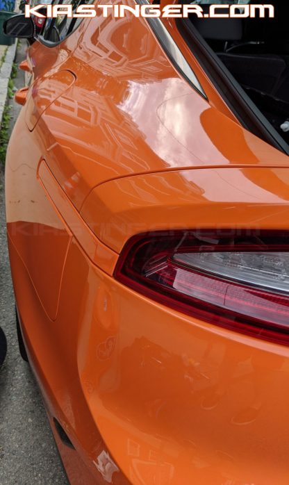 federation orange painted rear side reflectors for kia stinger gts