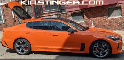 federation orange painted rear side reflectors for kia stinger gts
