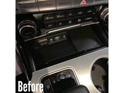 aluminum stinger inside cup holder plates