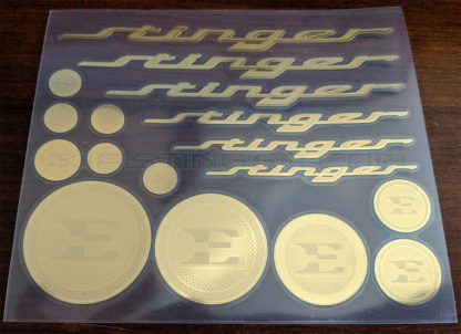 metal stickers in gold