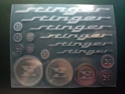kia stinger metal stickers decals