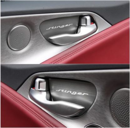 kia stinger aluminum door catch plates