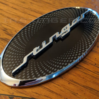 oval stinger badge emblem for kia stinger