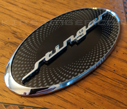 oval stinger badge emblem for kia stinger