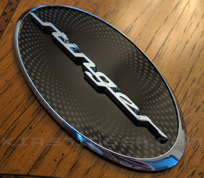 oval stinger badge emblem for kia stinger
