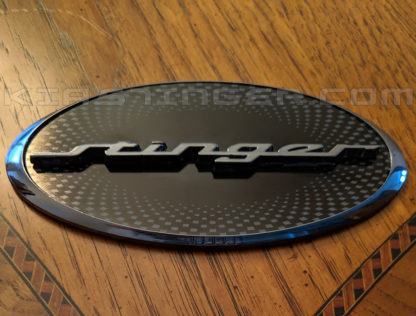 oval kia stinger badge emblem