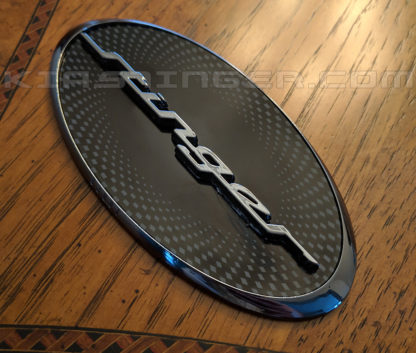 oval kia stinger badge emblem